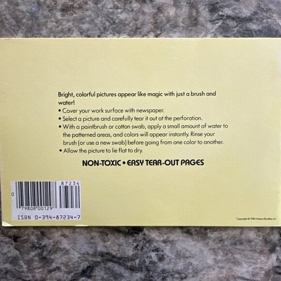 Mr Potato Head Paint With Water Book 1985 Unused - Picture 2 of 2